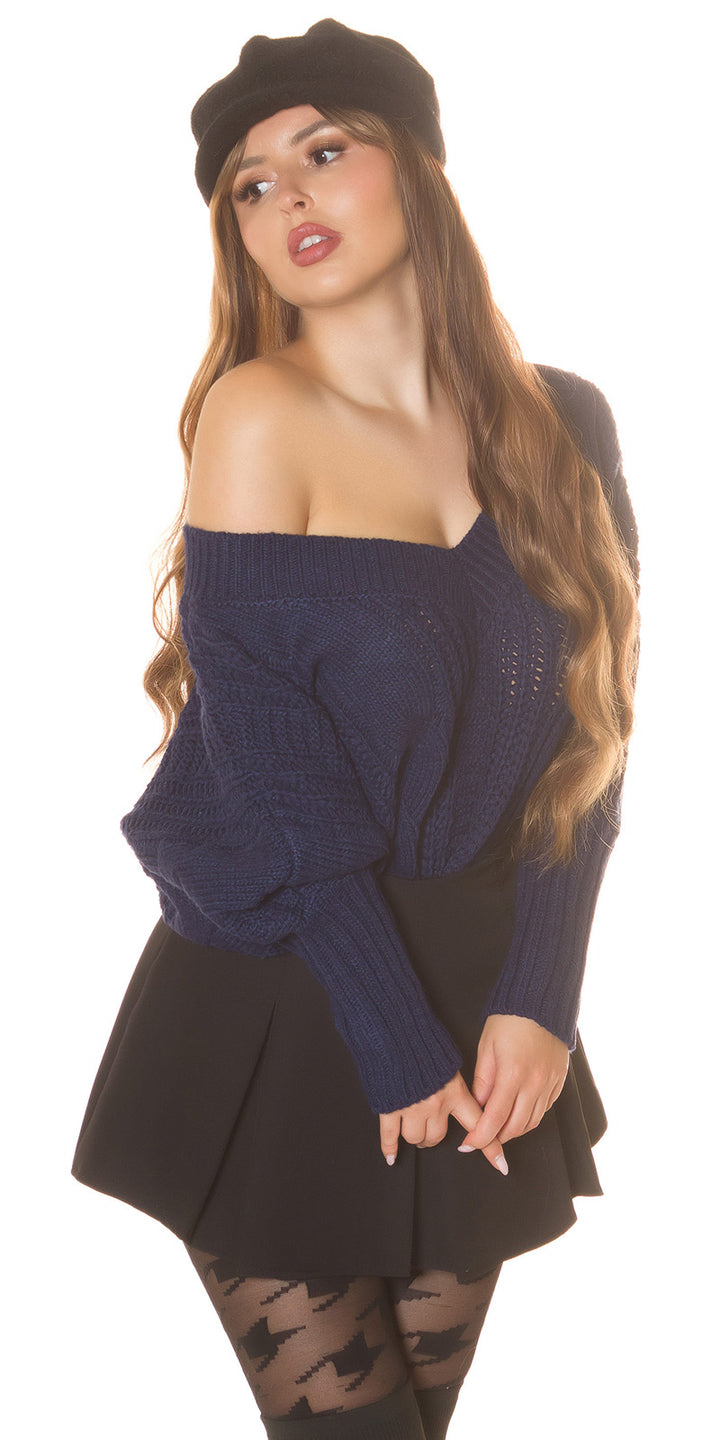 XL V-Cut Strickpulli