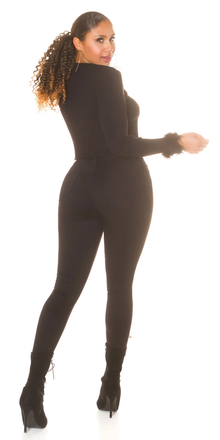 Denim Skinny Jeans im Used Look (Kopie)