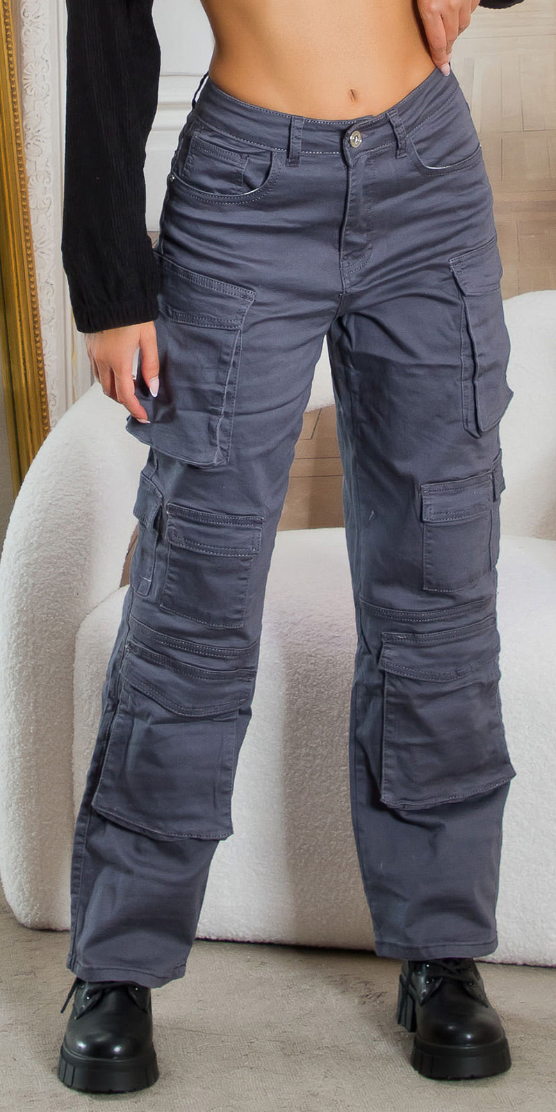 High-Waist Cargo Hose