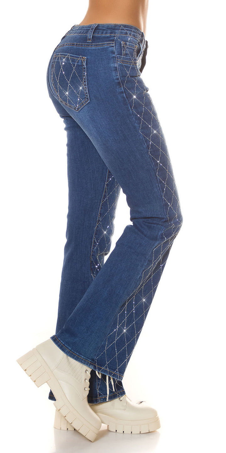 Glitzer Flared Jeans